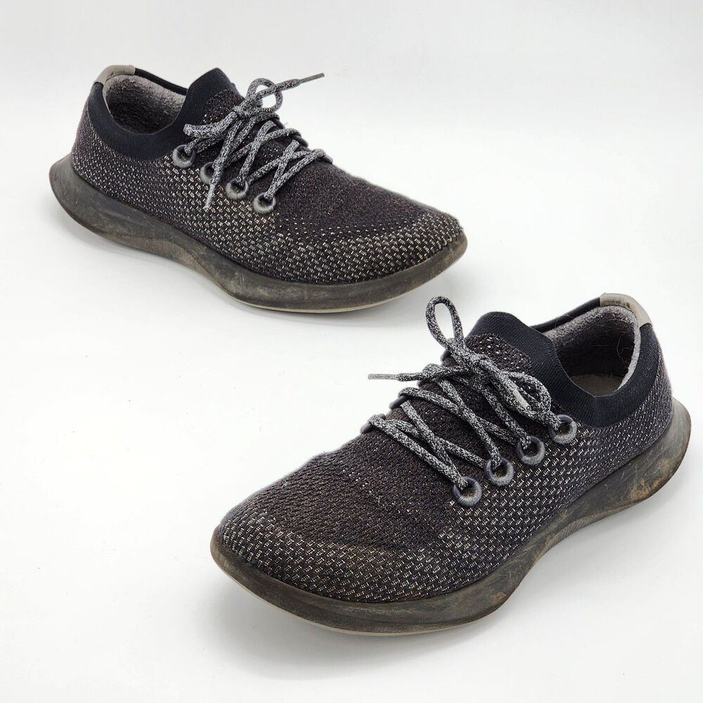 Allbirds Tree Dasher TD Athletic Running Sneakers Trainers Black Men's Size 12.5